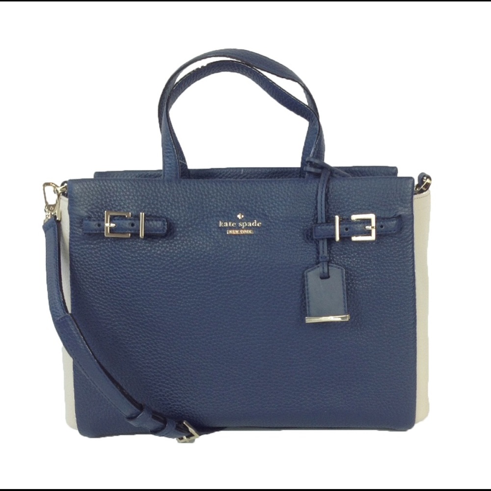Kate Spade Holden Street Lanie Blue Cream Purse